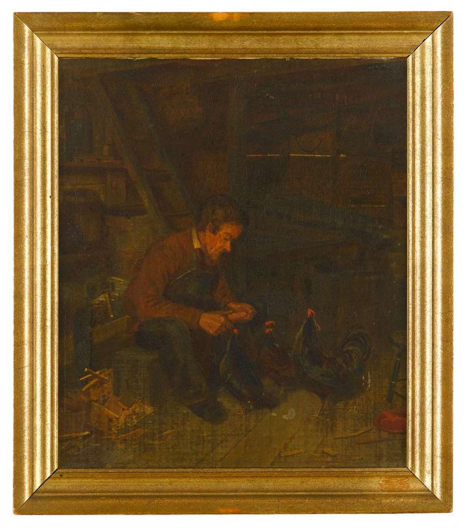 Attributed to George Bacon Wood, Jr. (1832-1910) "freddy frechinstine, old germantown character"