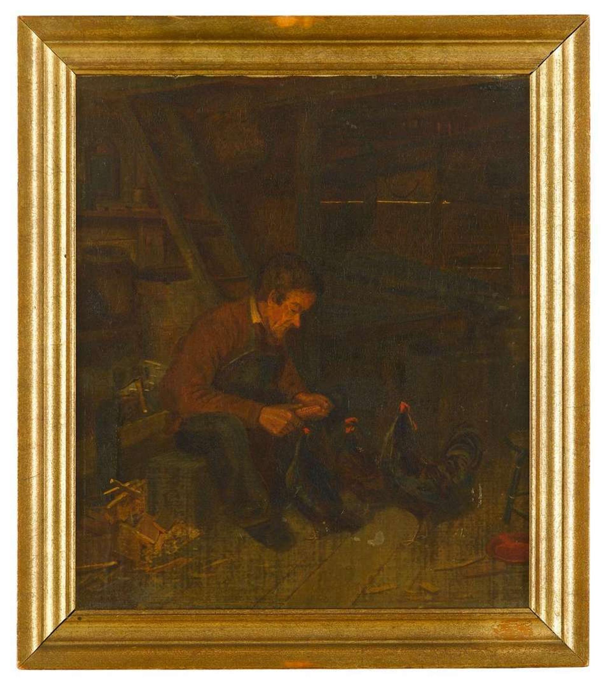 Attributed to George Bacon Wood, Jr. (1832-1910) "freddy frechinstine, old germantown character"
