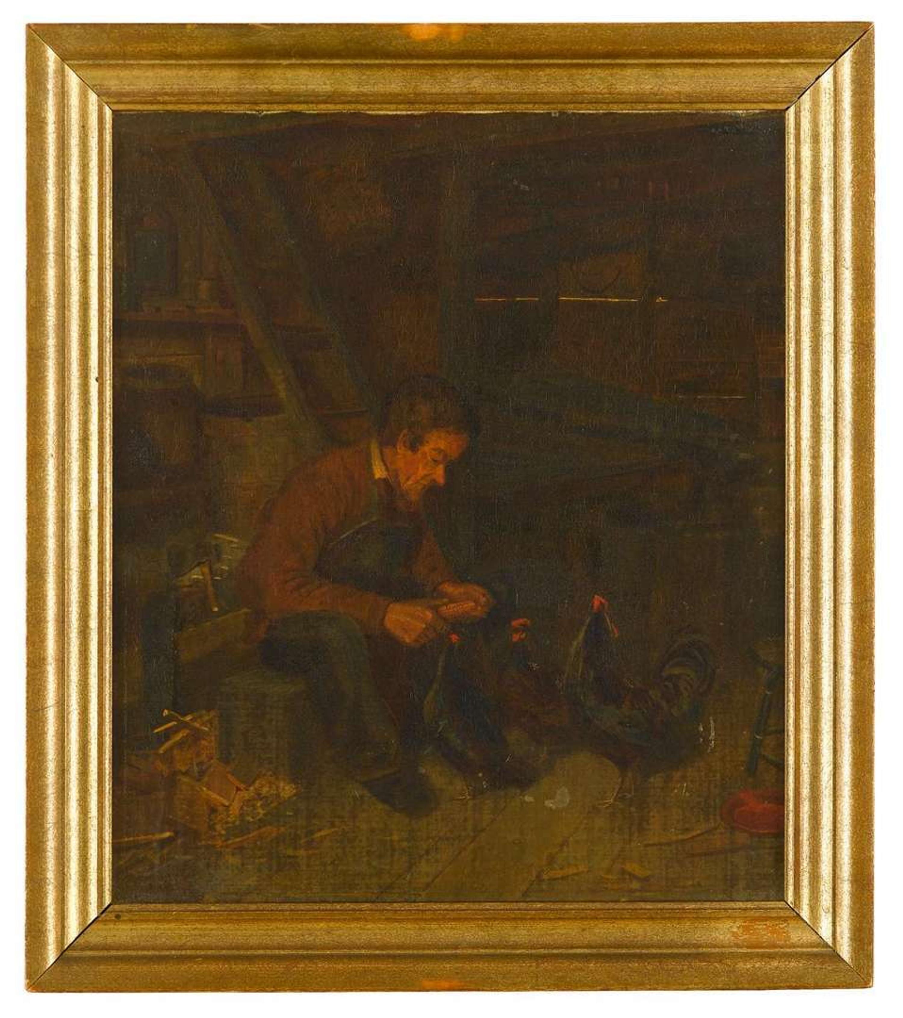 Attributed to George Bacon Wood, Jr. (1832-1910) "freddy frechinstine, old germantown character"