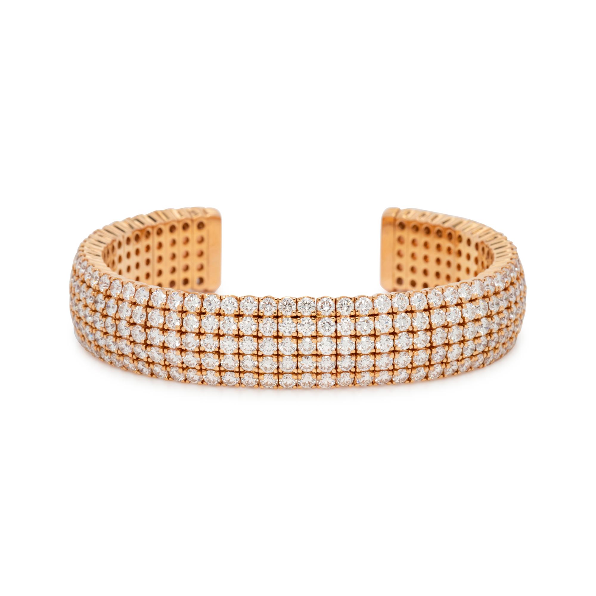 NORMAN SILVERMAN, DIAMOND CUFF BRACELET