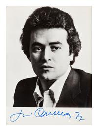[20TH-CENTURY OPERA SINGERS]. A group of 6 signed photographs or photographic prints of opera singers from the 1970s-1990s, comprising images of: