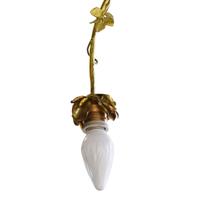 A Gilt Bronze Light Fixture 14" W x 7" D x 36" H — France, Early 20th Century
