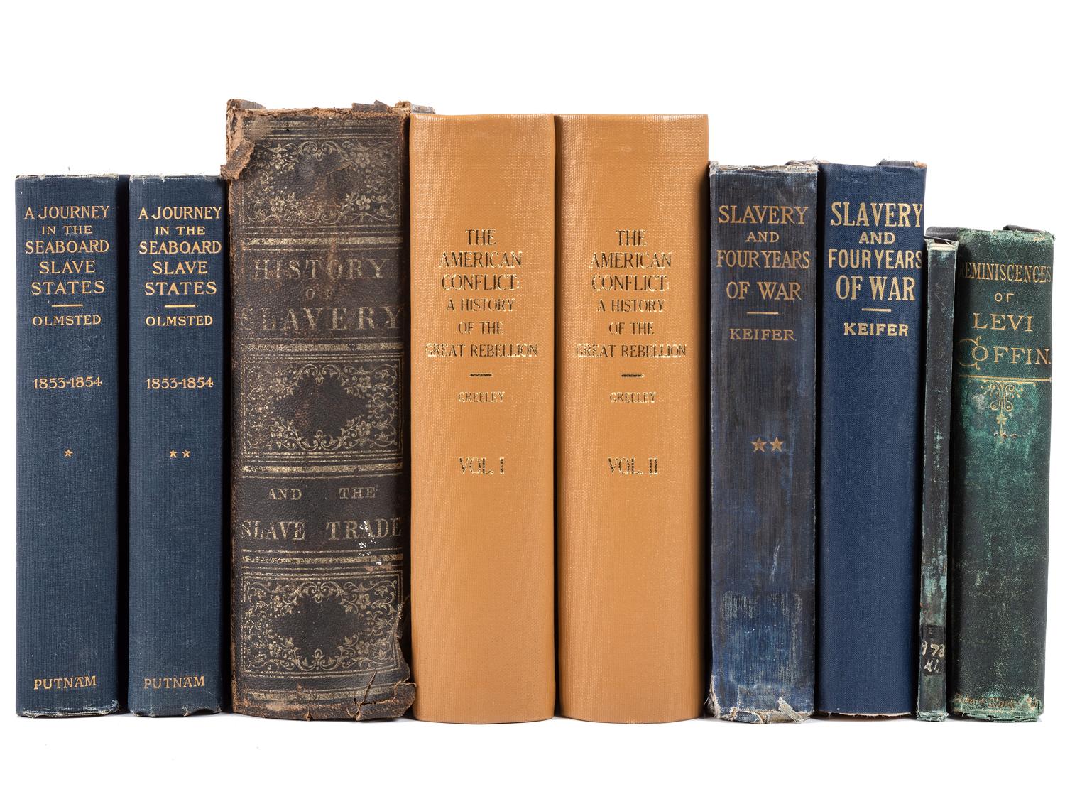 [SLAVERY & ABOLITION]. A group of 6 works related to American slavery, comprising: