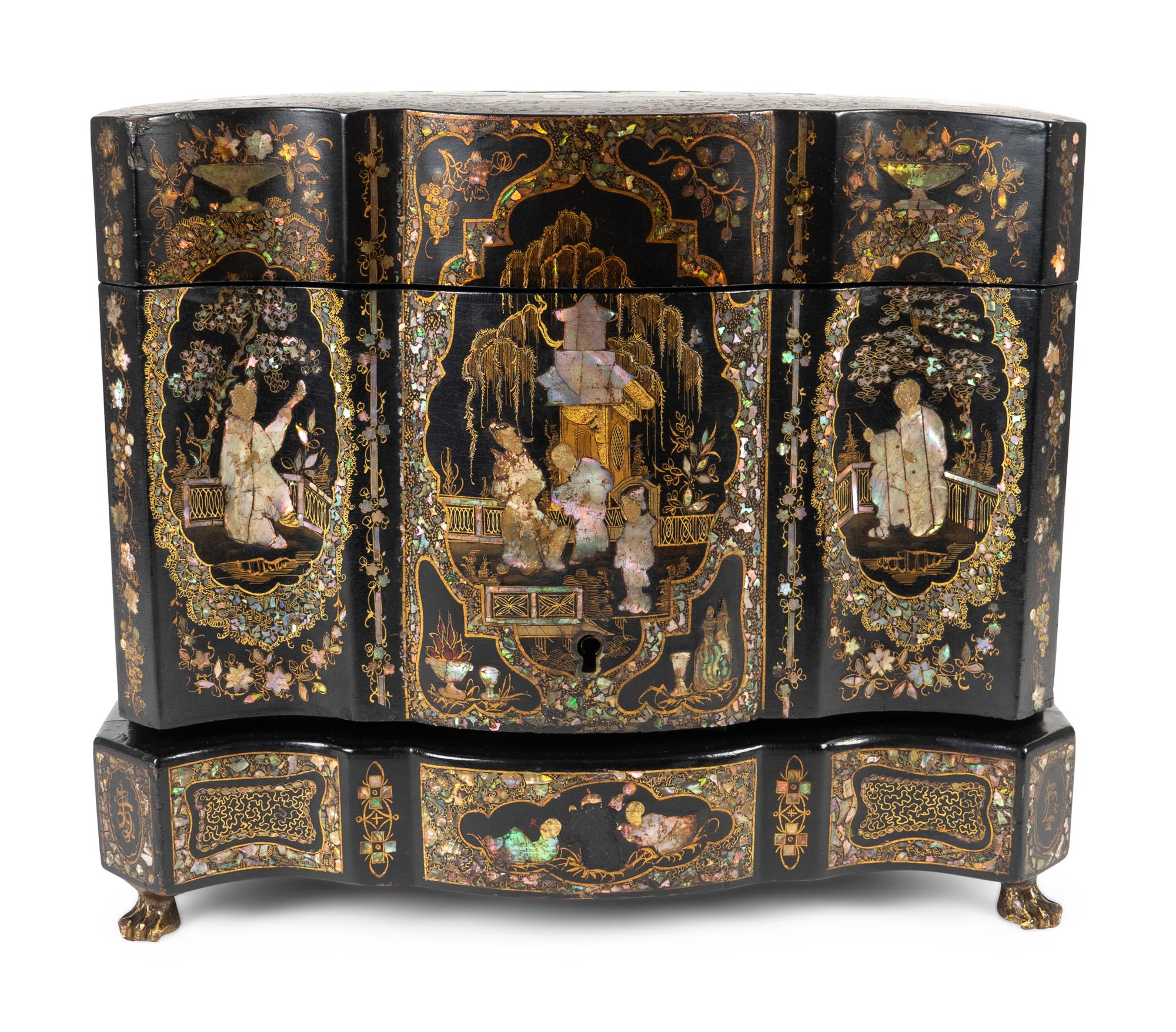 A Napoleon III Mother-of-Pearl Inlaid Cave a Liqueur — LATE 19TH CENTURY