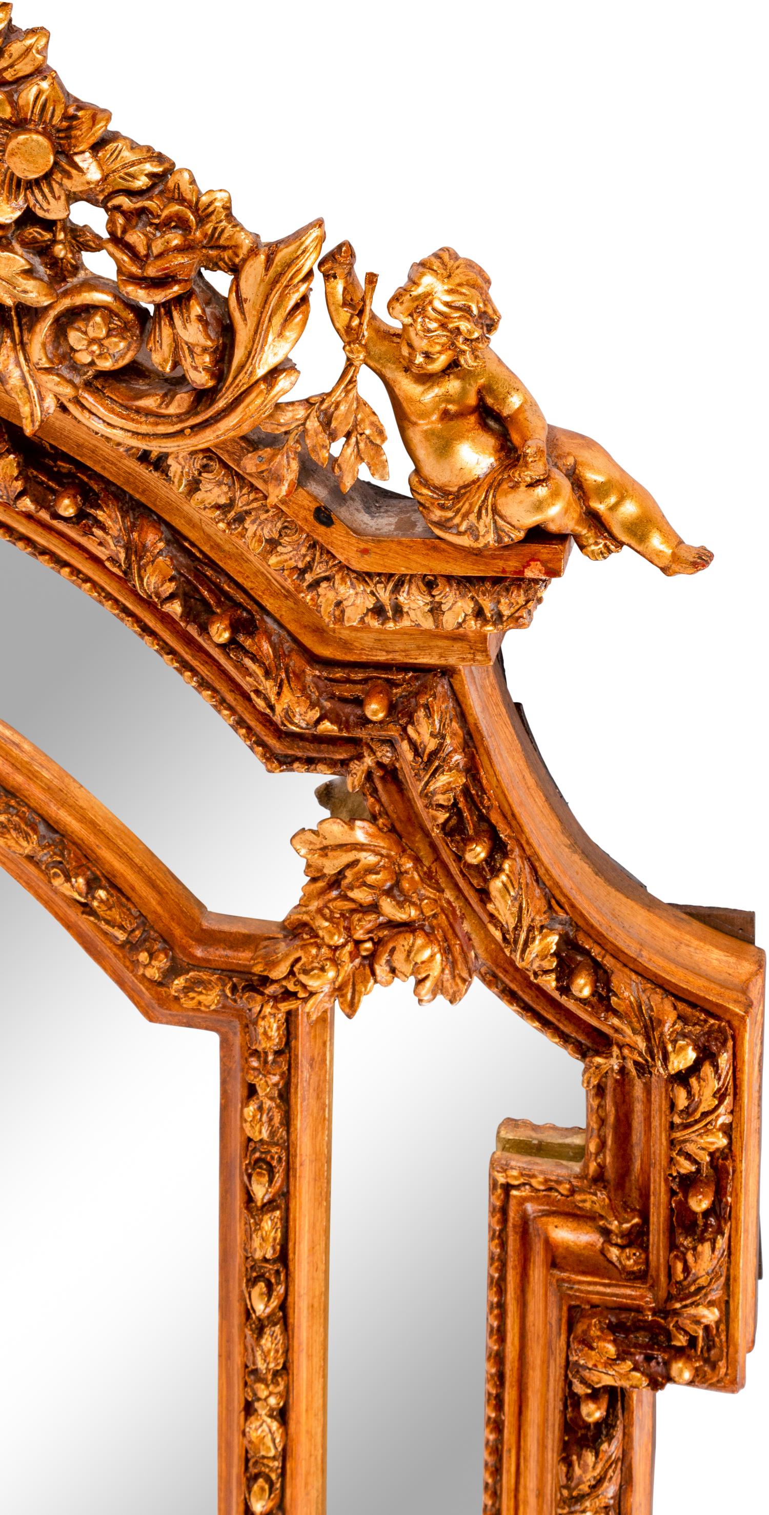 A Louis XV Style Gilded Mirror