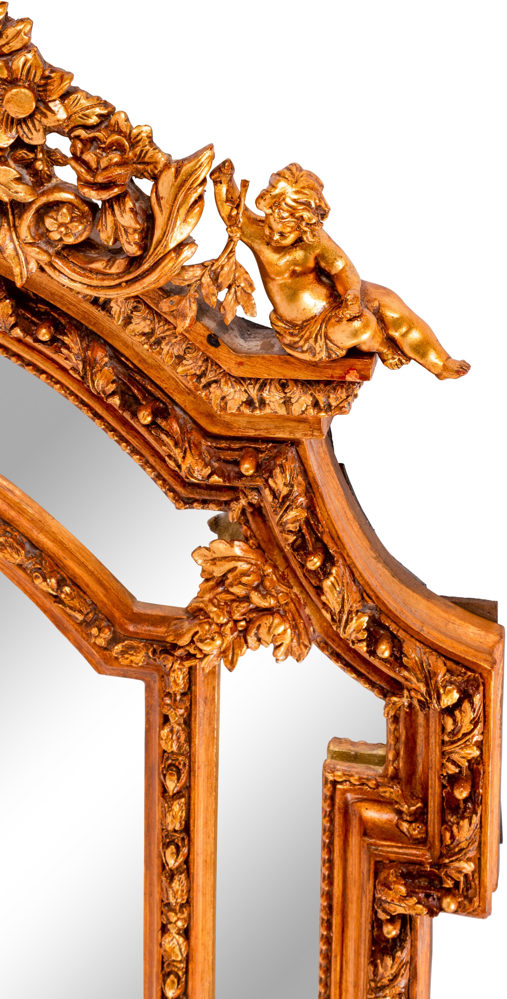 A Louis XV Style Gilded Mirror