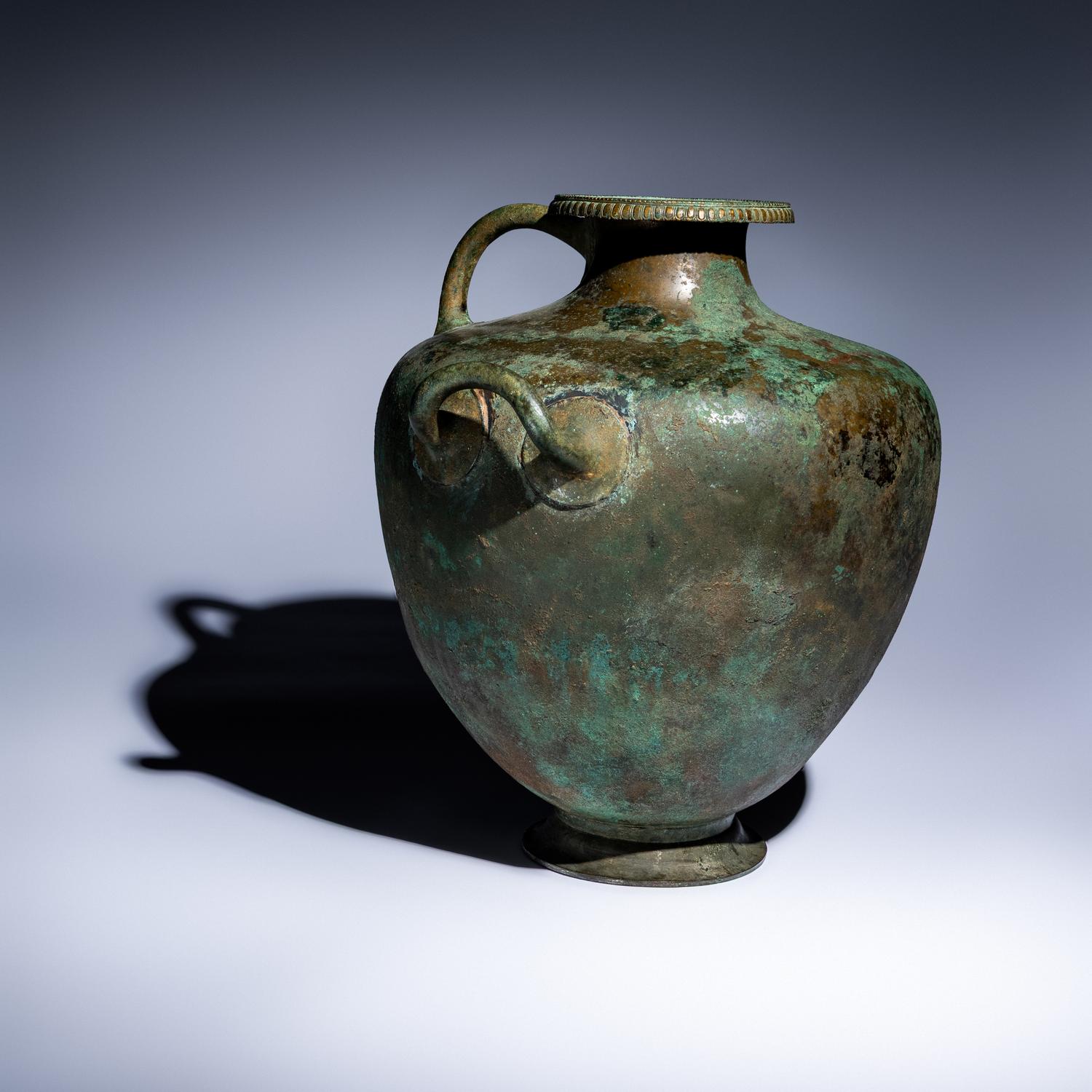 A Greek Bronze Hydria with Inscription