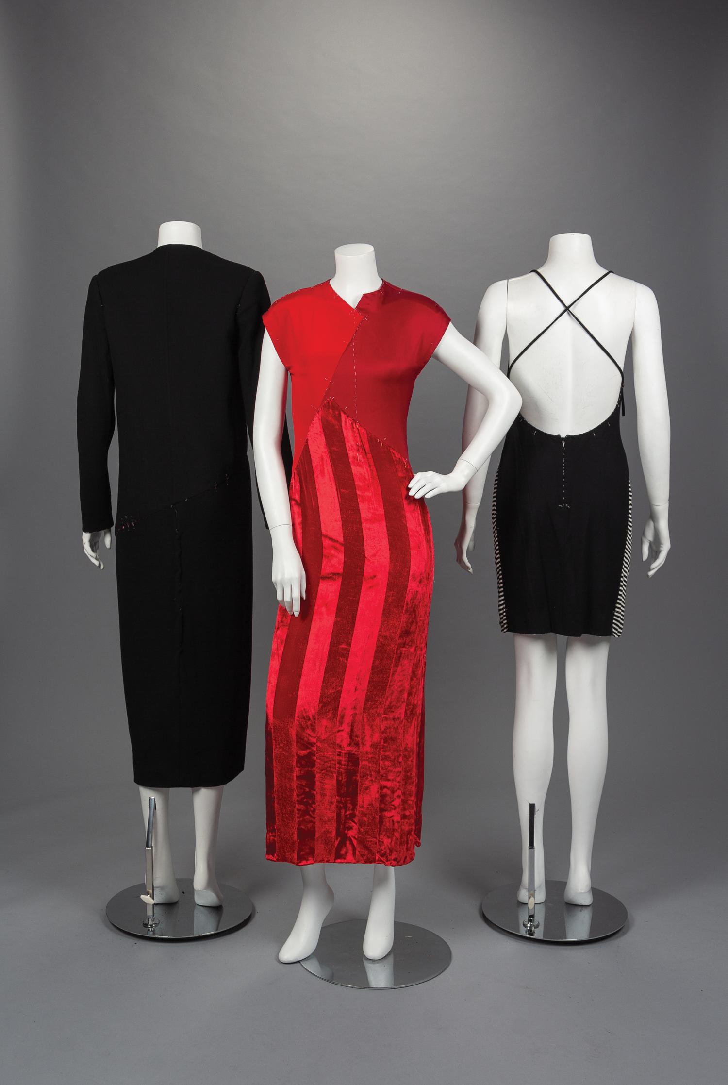 Three Geoffrey Beene Unfinished Studio Sample Dresses, 1990s