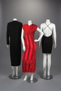 Three Geoffrey Beene Unfinished Studio Sample Dresses, 1990s
