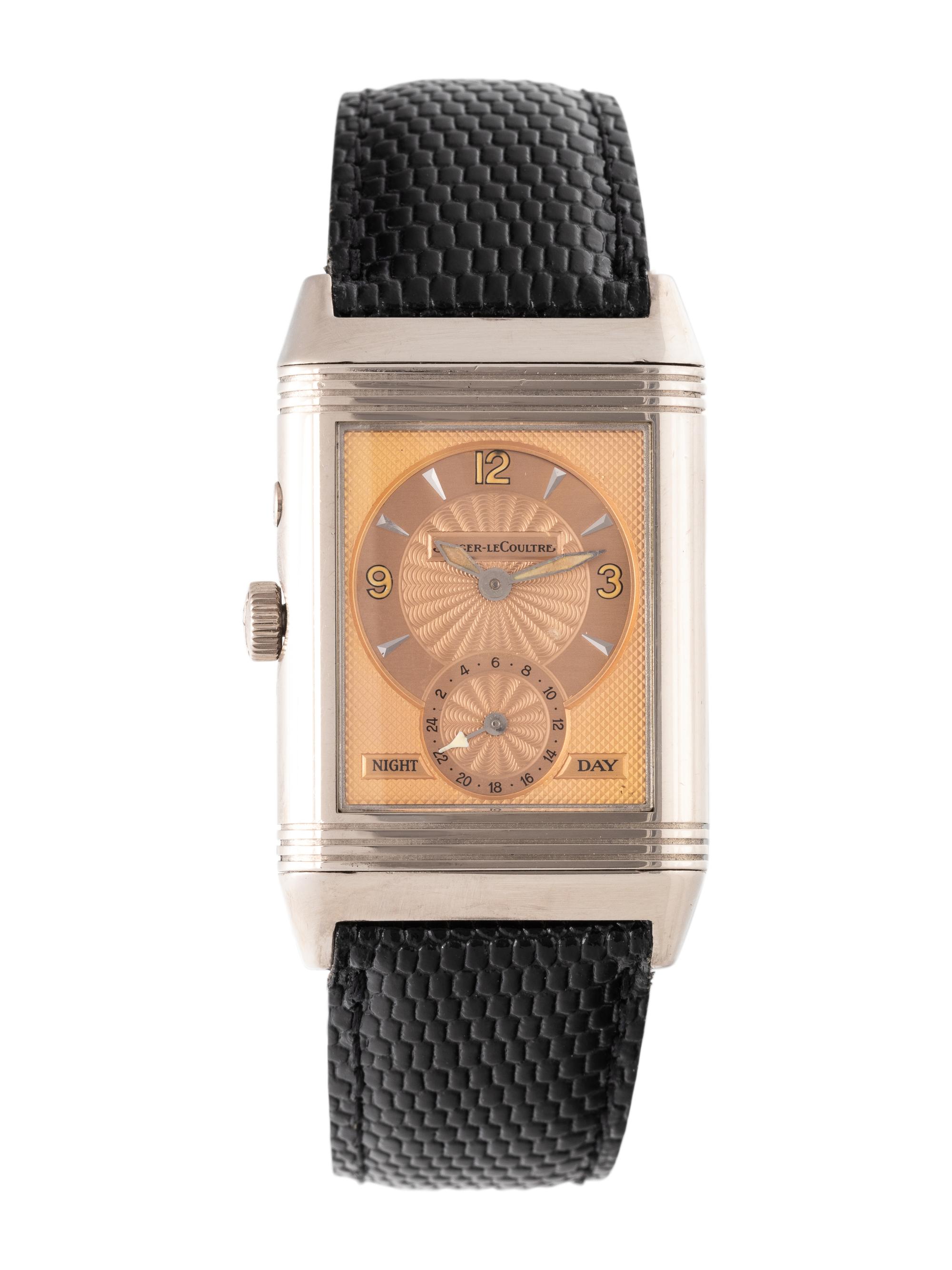 JAEGER-LeCOULTRE, REF. 270.2.54 18K WHITE GOLD 'DUOFACE REVERSO' WRISTWATCH