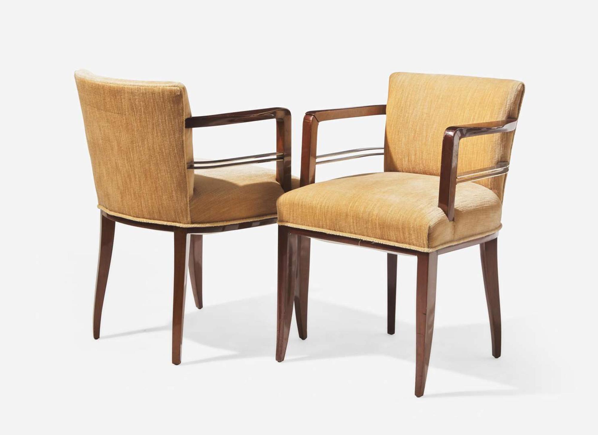 Jean Pascaud, Table and Six Dining Armchairs