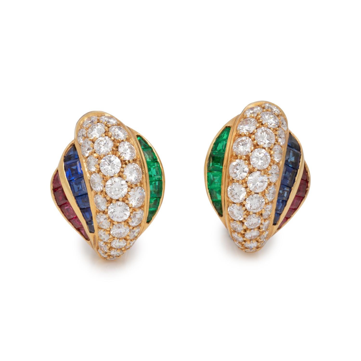 PICCHIOTTI, DIAMOND AND MULTIGEM EARCLIPS