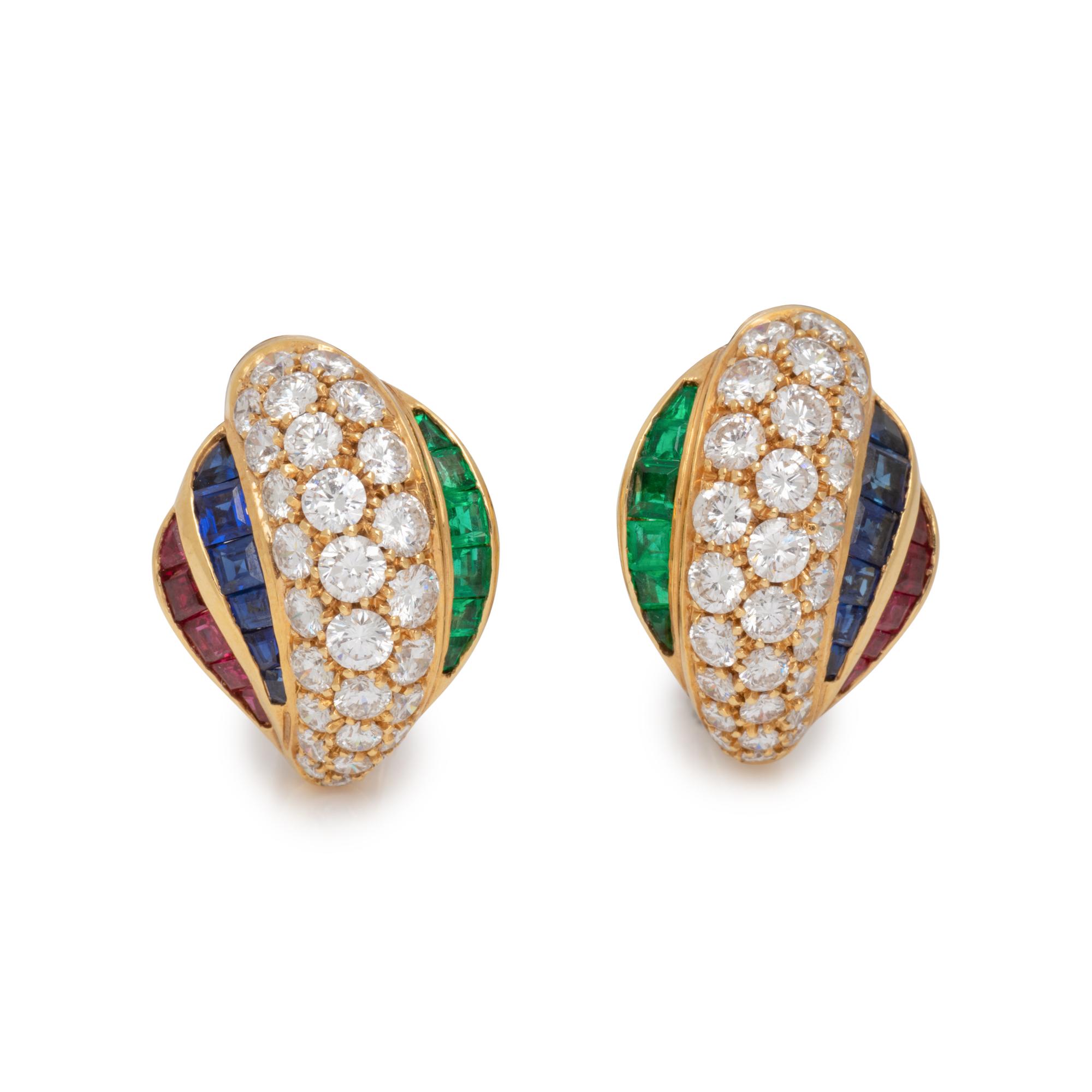 PICCHIOTTI, DIAMOND AND MULTIGEM EARCLIPS