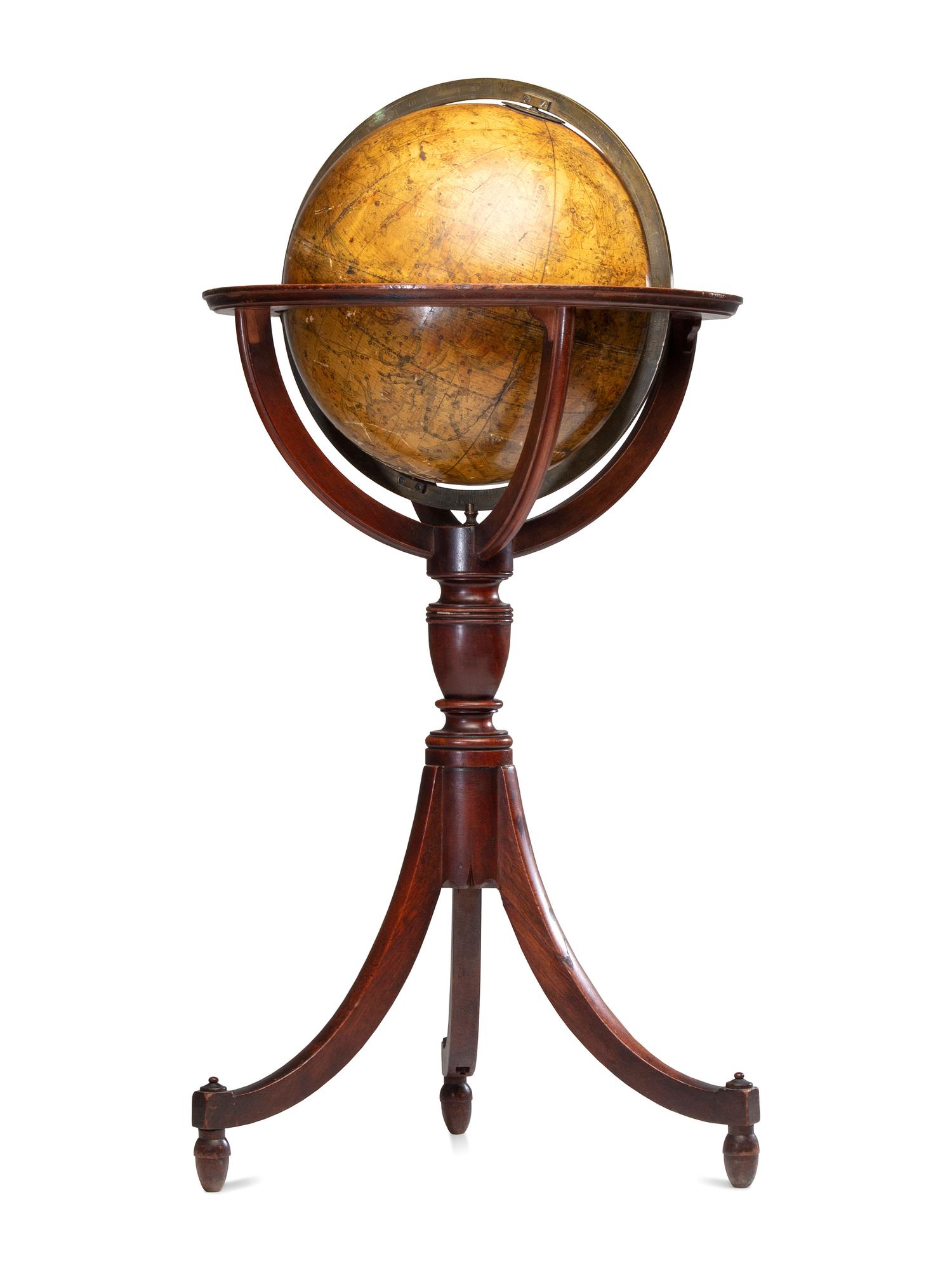 A Pair of Late Regency Cary’s 11-Inch New Terrestrial and Celestial Globes