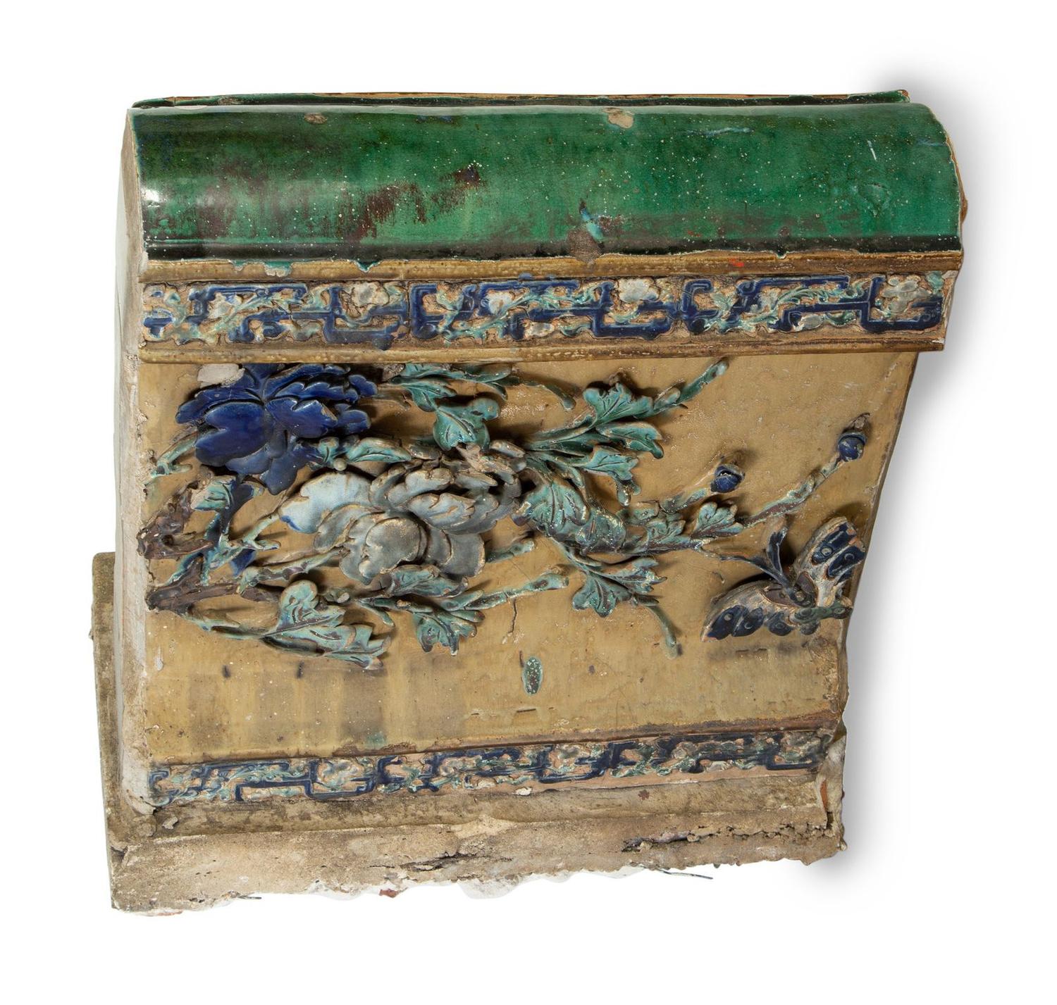 A Chinese Carved Stone Architectural Fragment