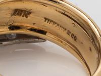 TIFFANY & CO., SCHLUMBERGER, ENAMEL AND DIAMOND 'PAVÉ X' RING