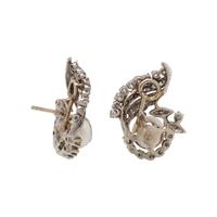 DIAMOND AND CULTURED PEARL EARRINGS