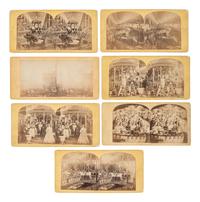 [CIVIL WAR]. 13 views of the Sanitary Fair held in Chicago, by J. CARBUTT. Ca 1865.