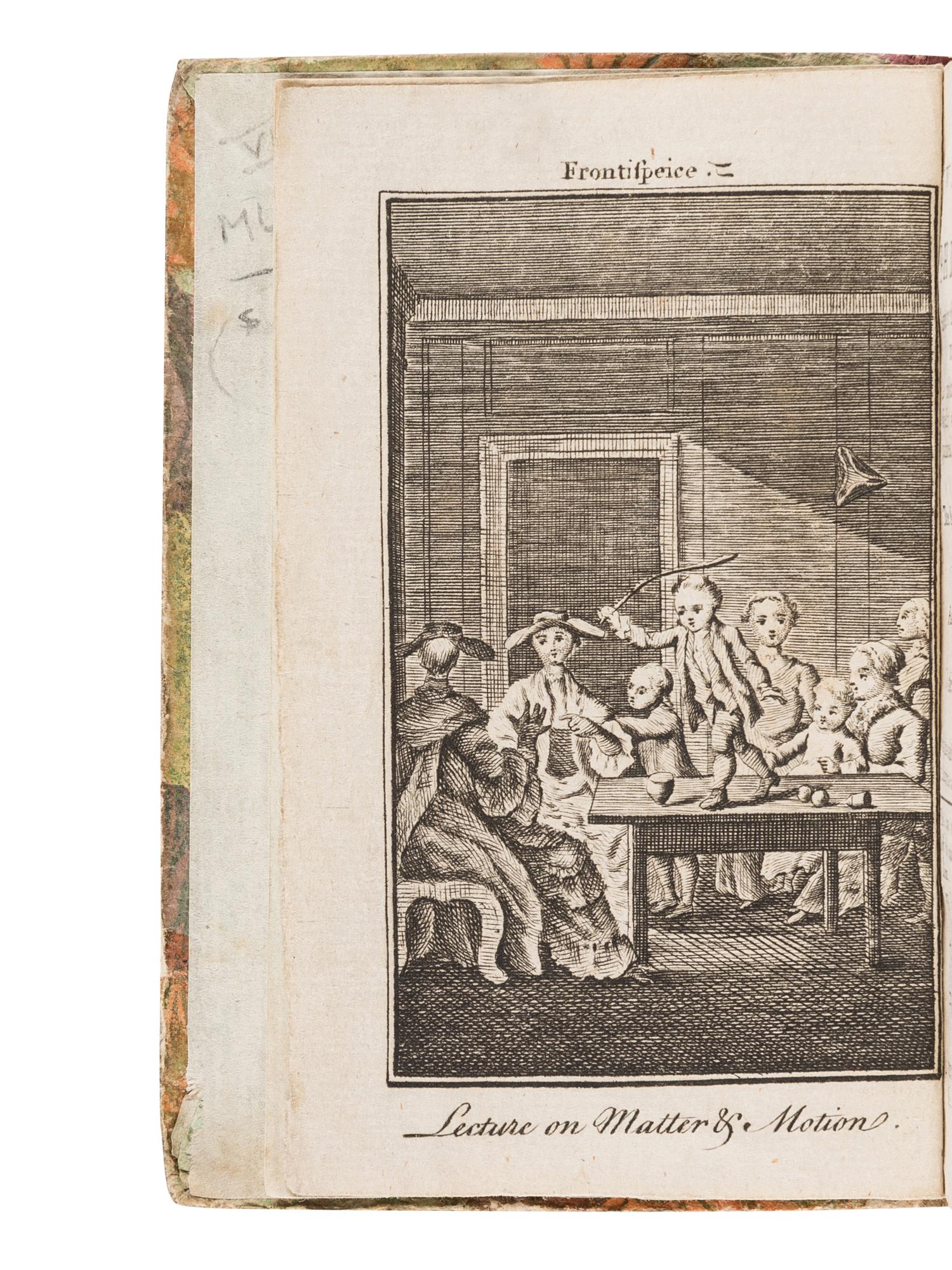 NEWBERY, John (“Tom TELESCOPE”) (1713-1767). The Newtonian System of Philosophy Adapted to the Capacities of Young Gentlemen and Ladies, and Familiarized and Made Entertaining by Objects with which they are Intimately Acquainted. London: Printed for T. Carnan and F. Newbery, 1770.