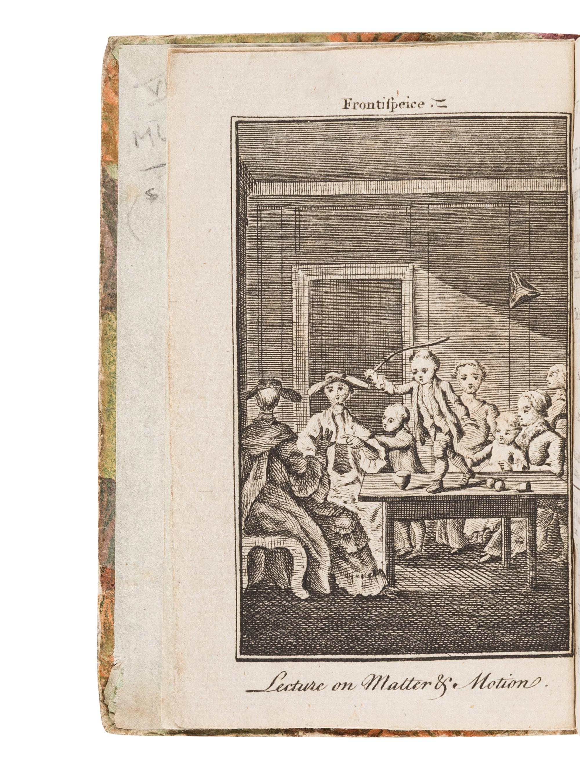 NEWBERY, John (“Tom TELESCOPE”) (1713-1767). The Newtonian System of Philosophy Adapted to the Capacities of Young Gentlemen and Ladies, and Familiarized and Made Entertaining by Objects with which they are Intimately Acquainted. London: Printed for T. Carnan and F. Newbery, 1770.