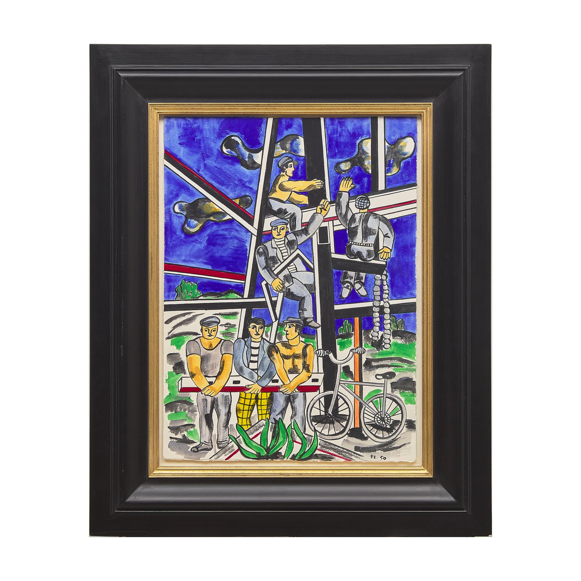 Fernand Léger (French, 1881-1955) — Les Constructeurs au Vélo , 1950