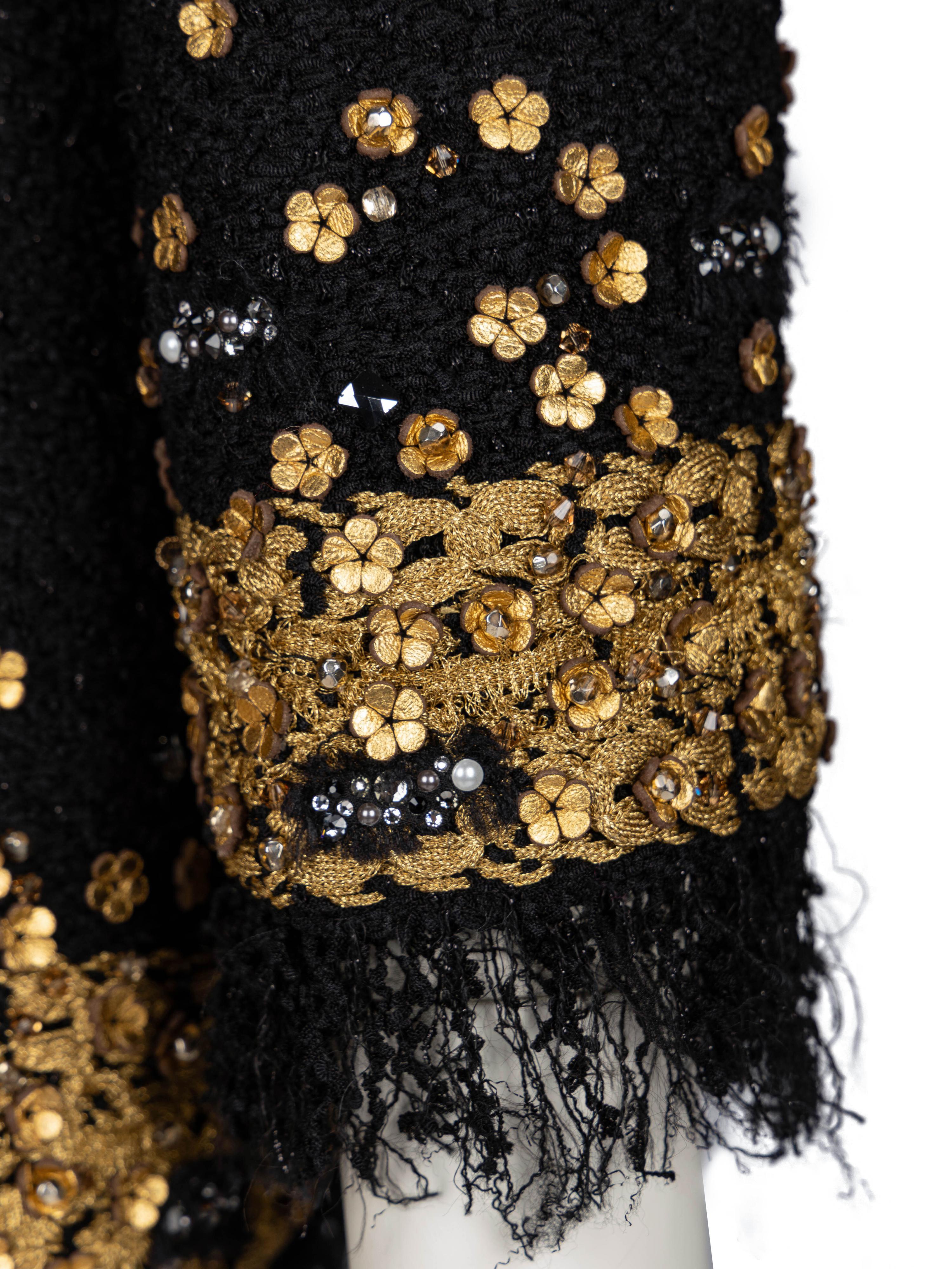 Chanel, Lesage Black & Gold Fantasy Tweed Jacket