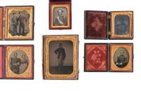 [MILITARY]. 6 cased images of military subjects incl. pre-war militia, US Navy, and European.
