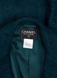 Chanel Teal Tweed Jacket, Autumn 1997