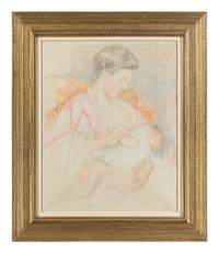 Mother Jeanne Nursing Her child (Profile Left) (No. 3) , c. 1908