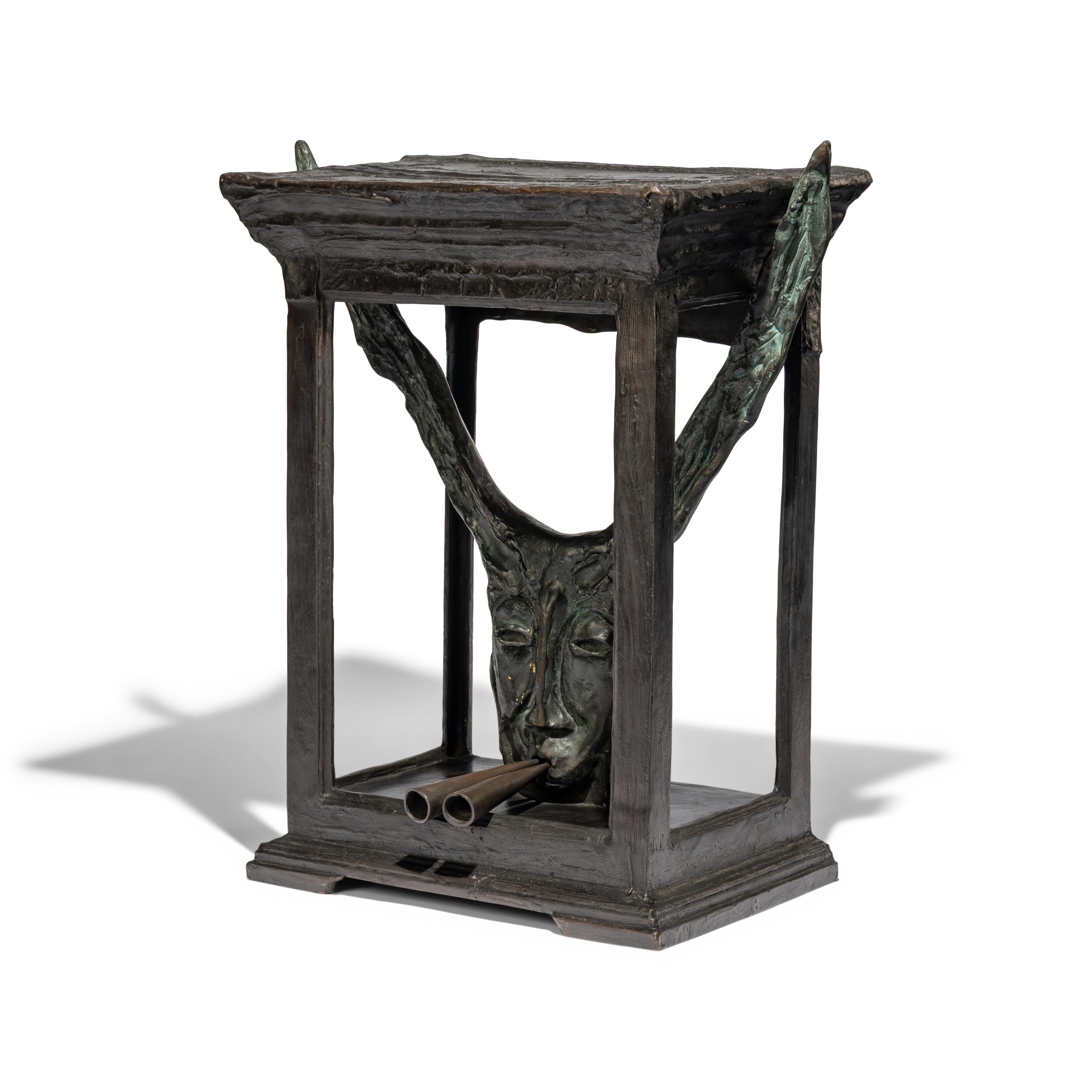 Mimmo Paladino (Italian, b. 1948) — Asino Sonoro (Caged Head) , 1984