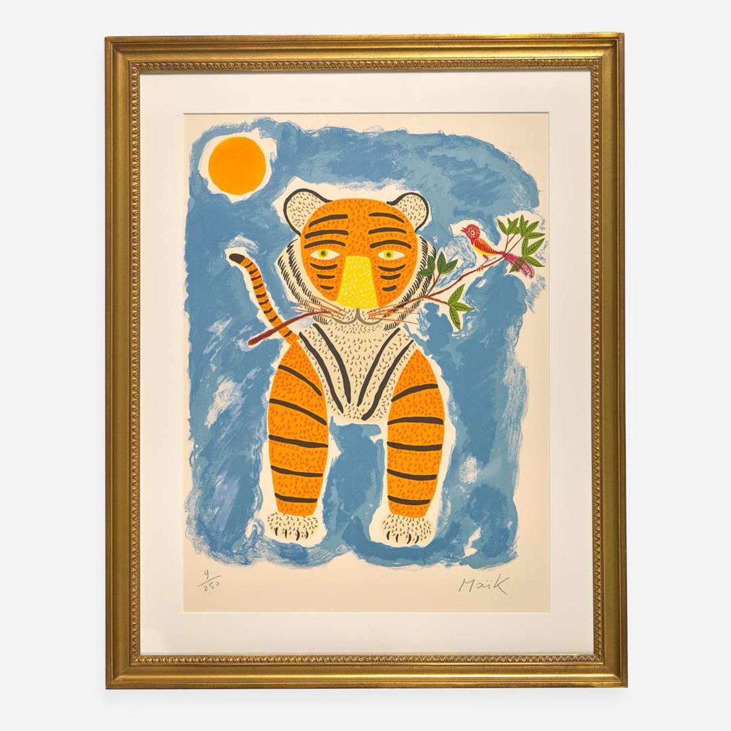 Henri Hecht Maïk (French, 1922-1993) Un Chant d’Oiseau