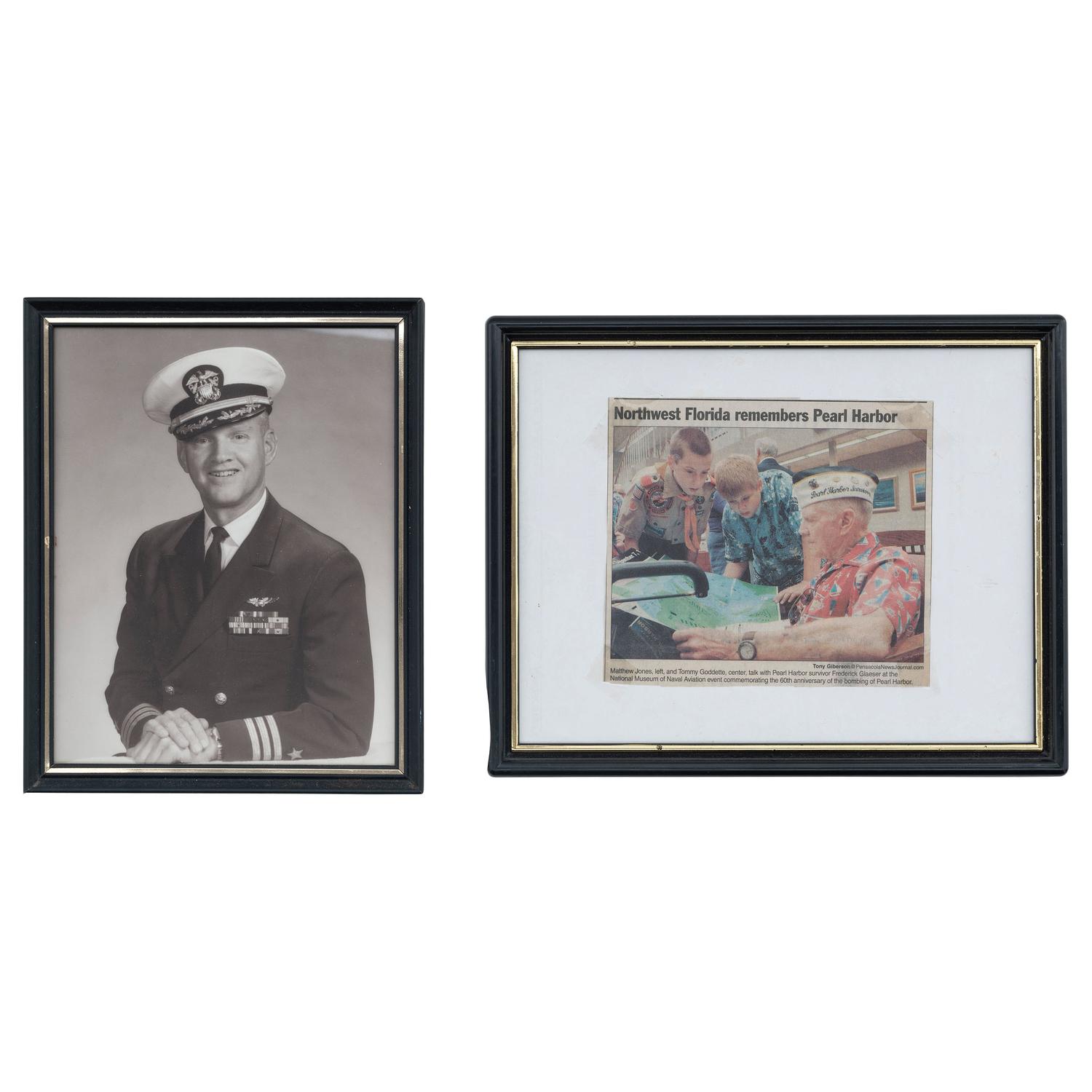 The Service Archive of Naval Aviator Commander Fred W. Glaeser, Including Record of Flight From Pearl Harbor on December 7, 1941