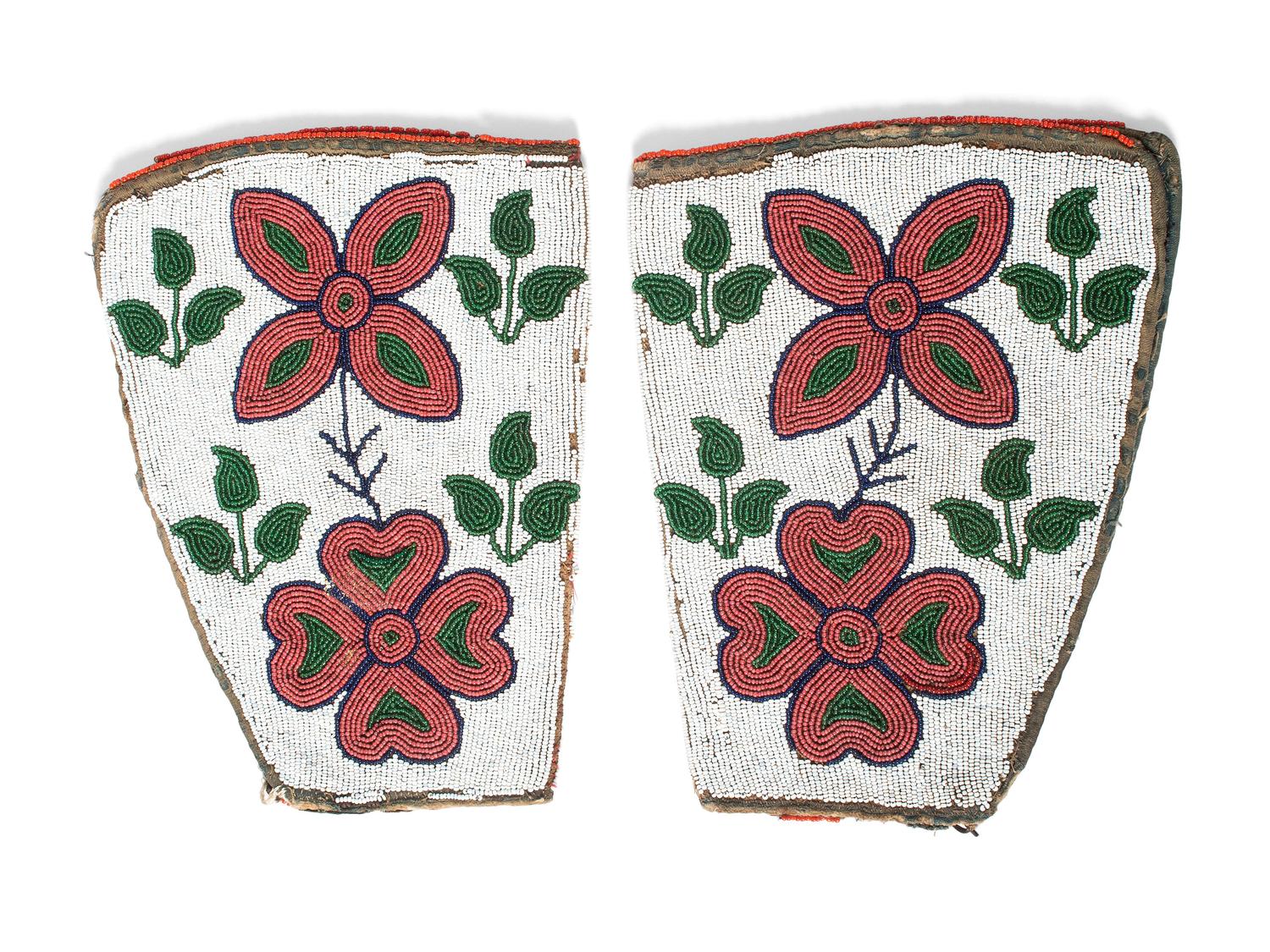 Blackfeet Beaded Hide Cuffs