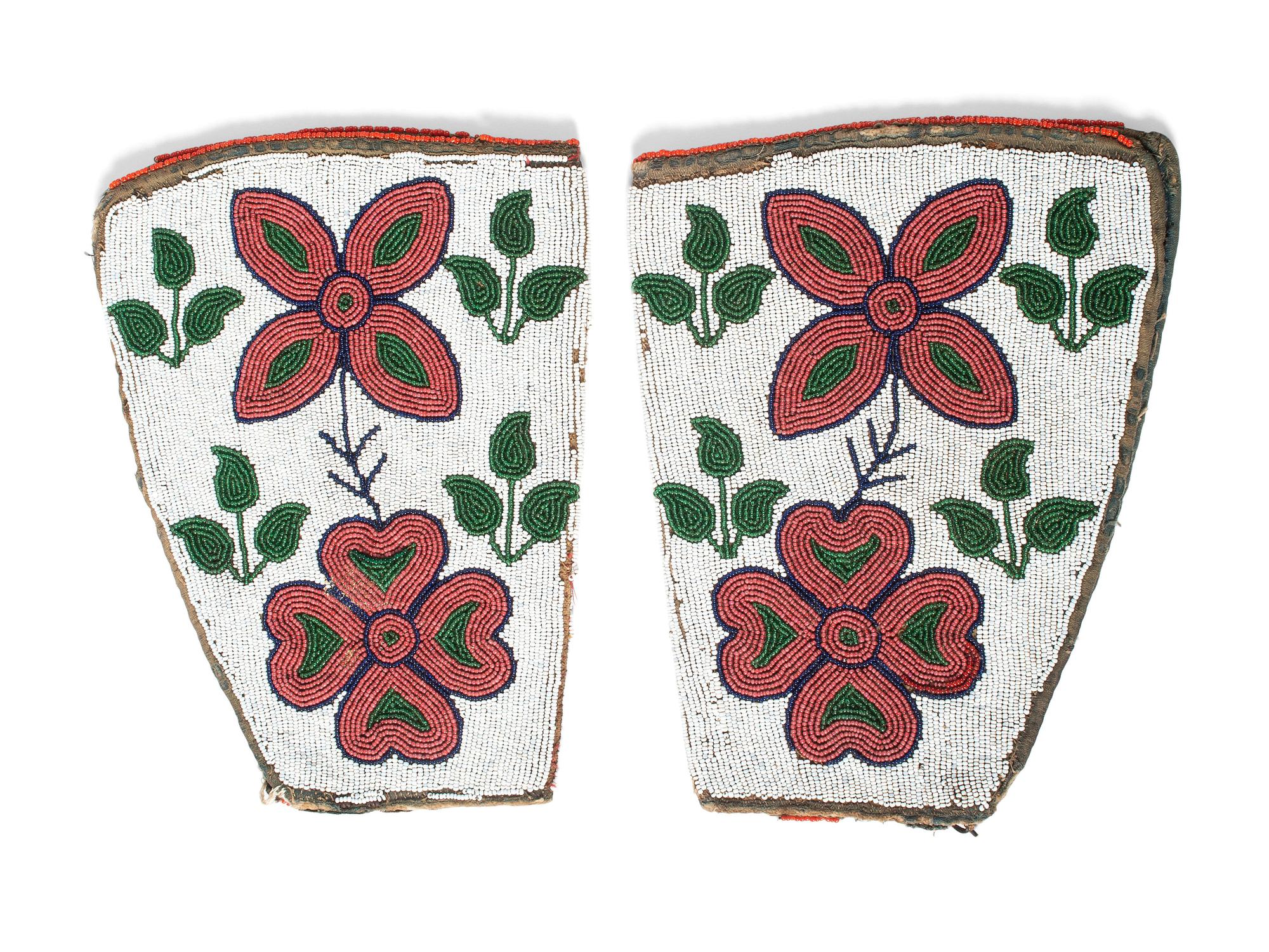 Blackfeet Beaded Hide Cuffs