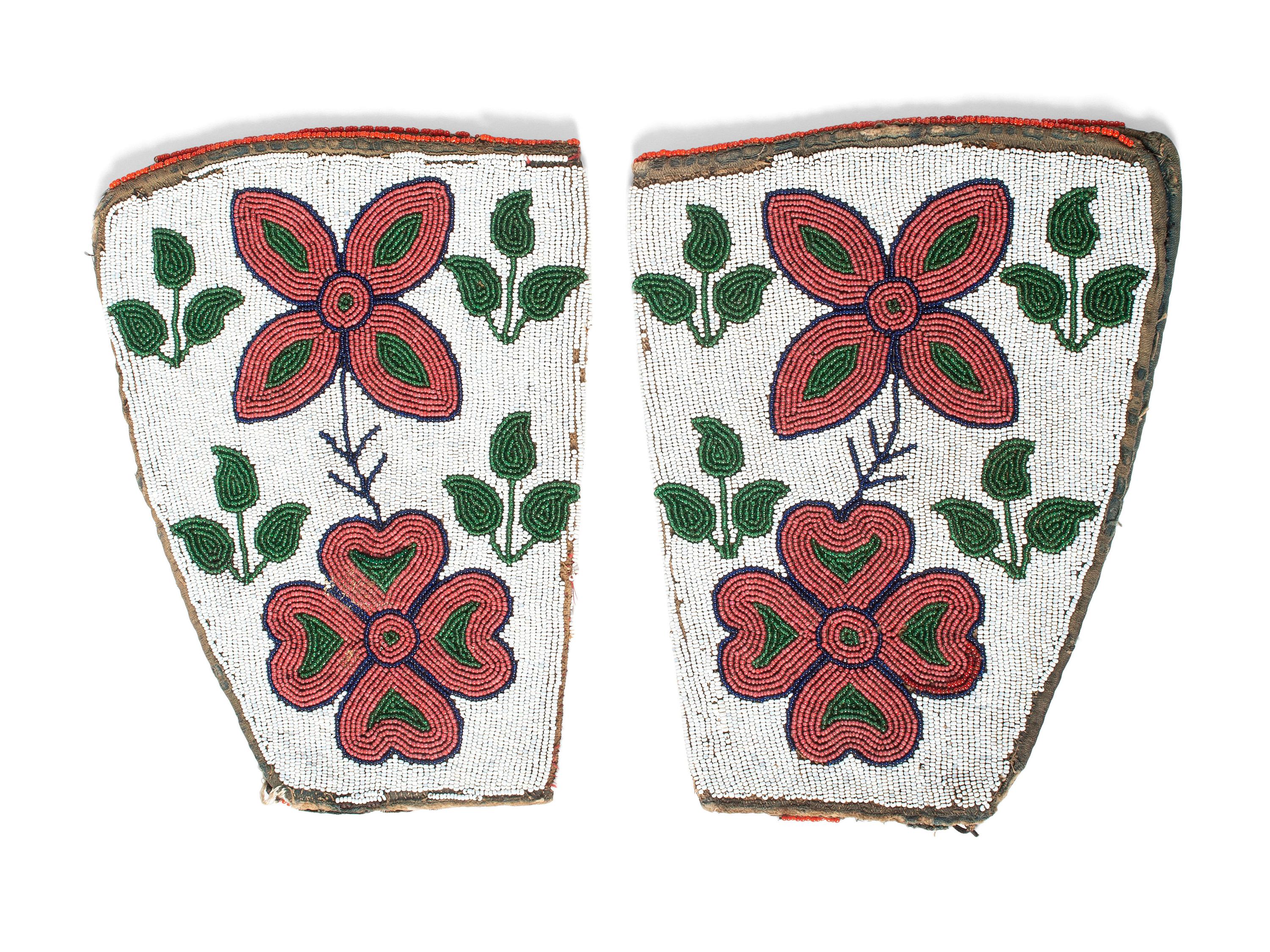 Blackfeet Beaded Hide Cuffs