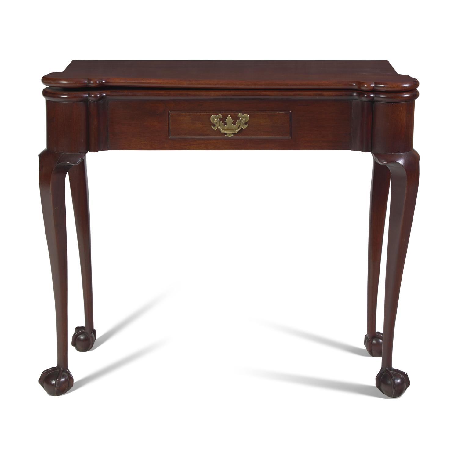 A George II Mahogany Turret-Top Games Table