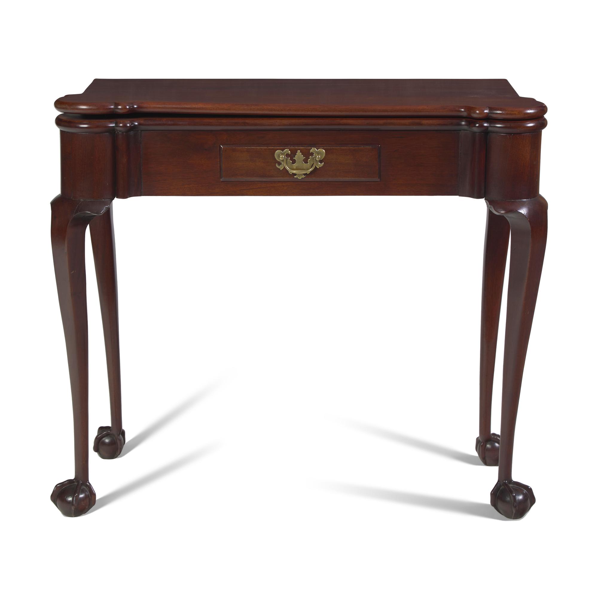 A George II Mahogany Turret-Top Games Table