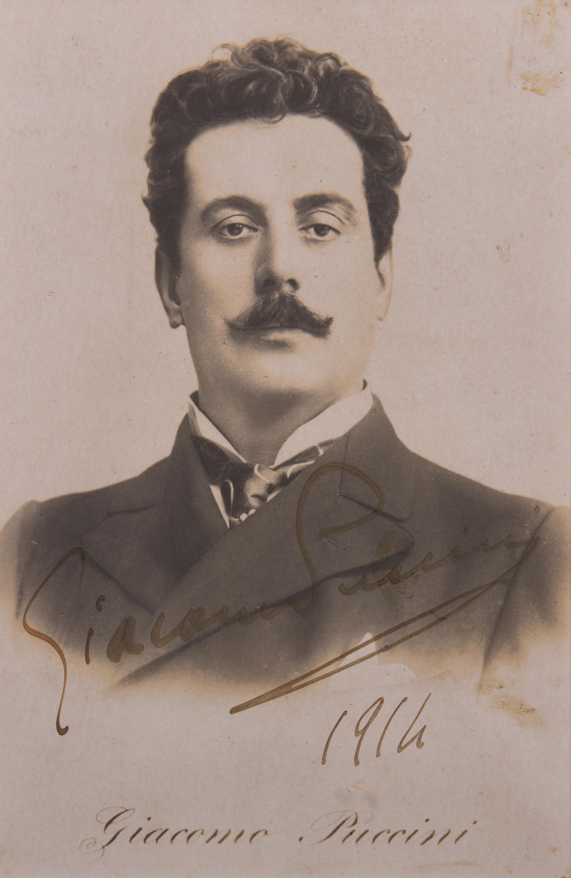 [Music] Puccini, Giacomo. Group of 2 Signed Items