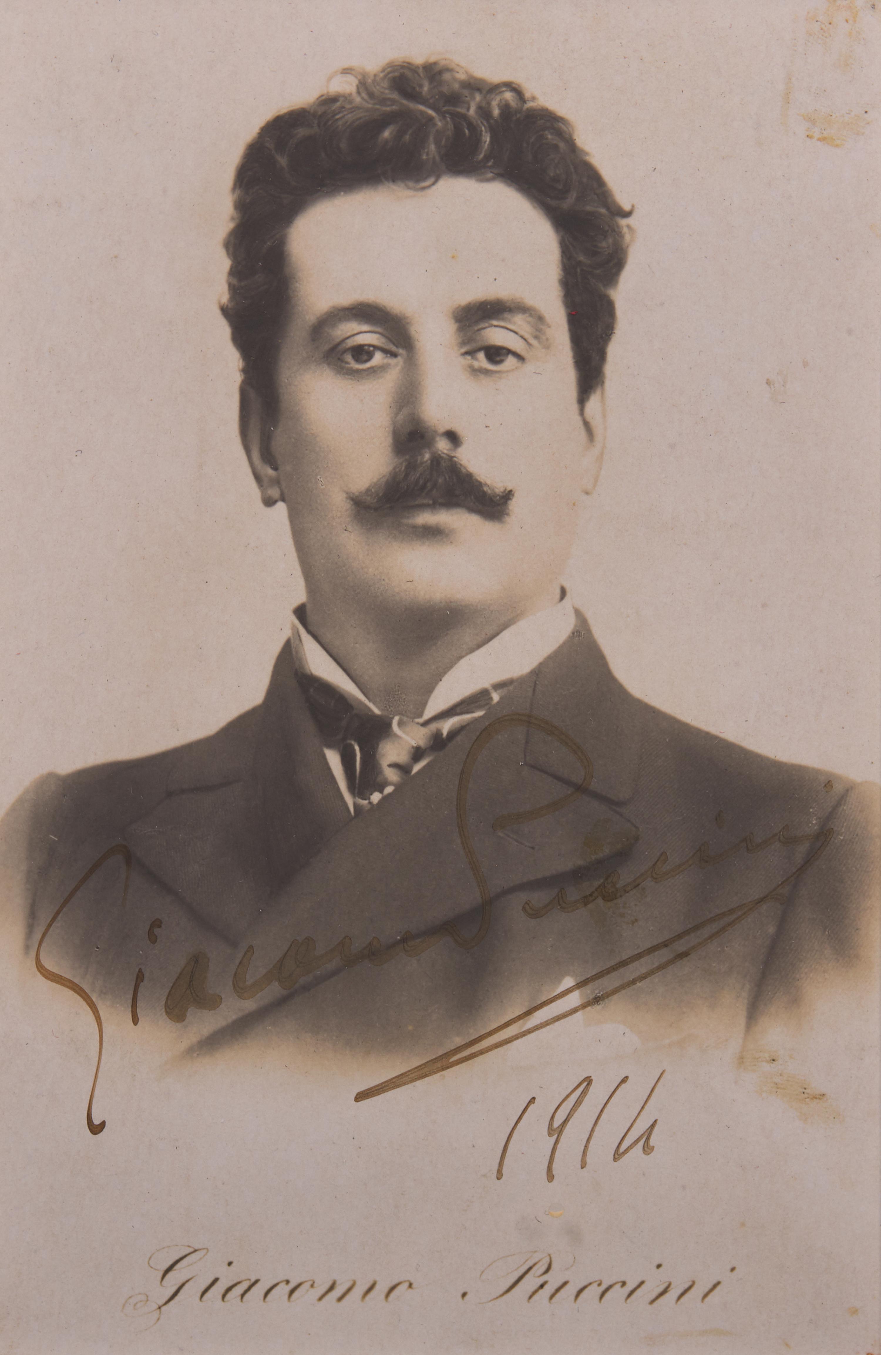 [Music] Puccini, Giacomo. Group of 2 Signed Items