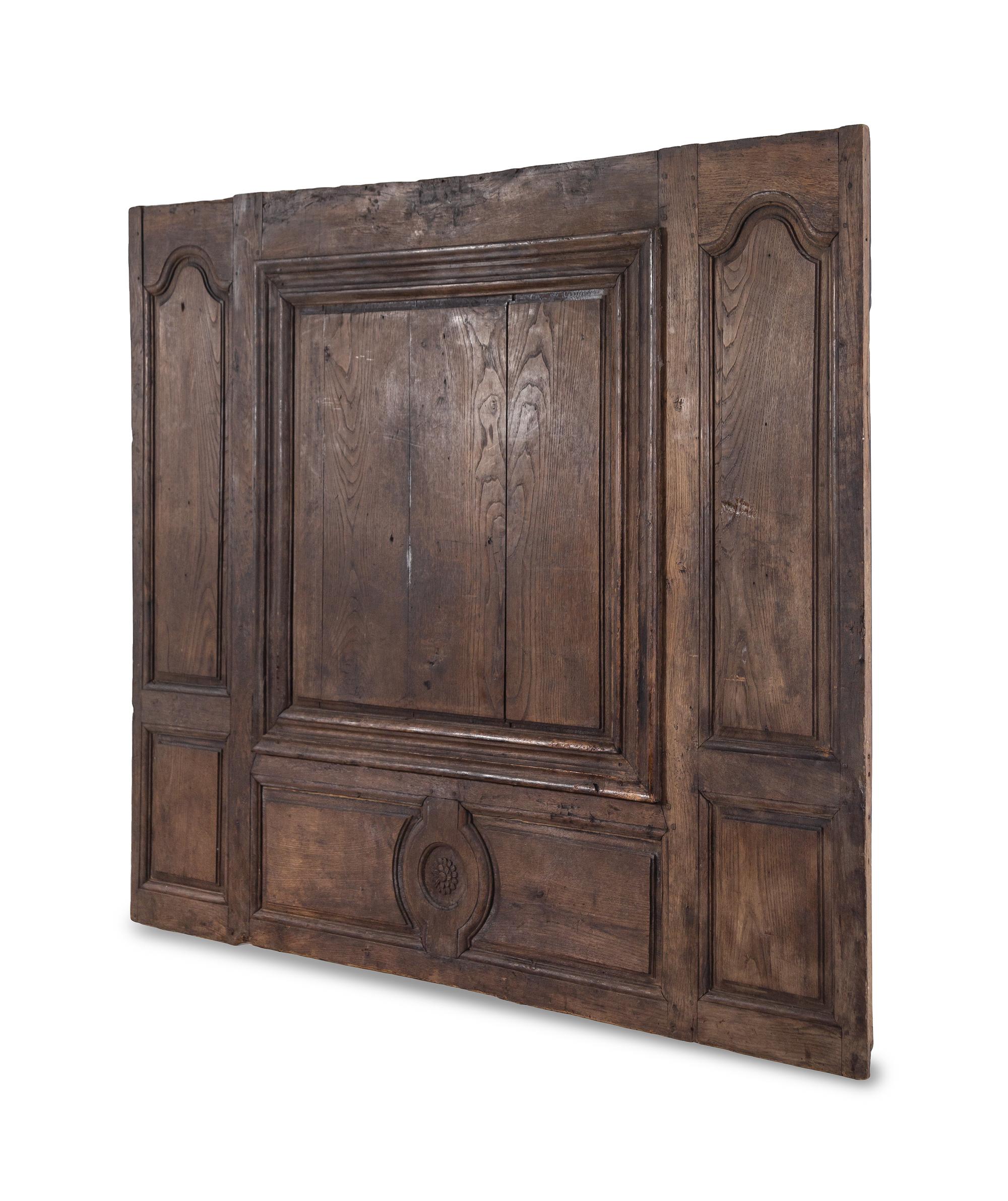 A Continental Oak Boiserie Panel