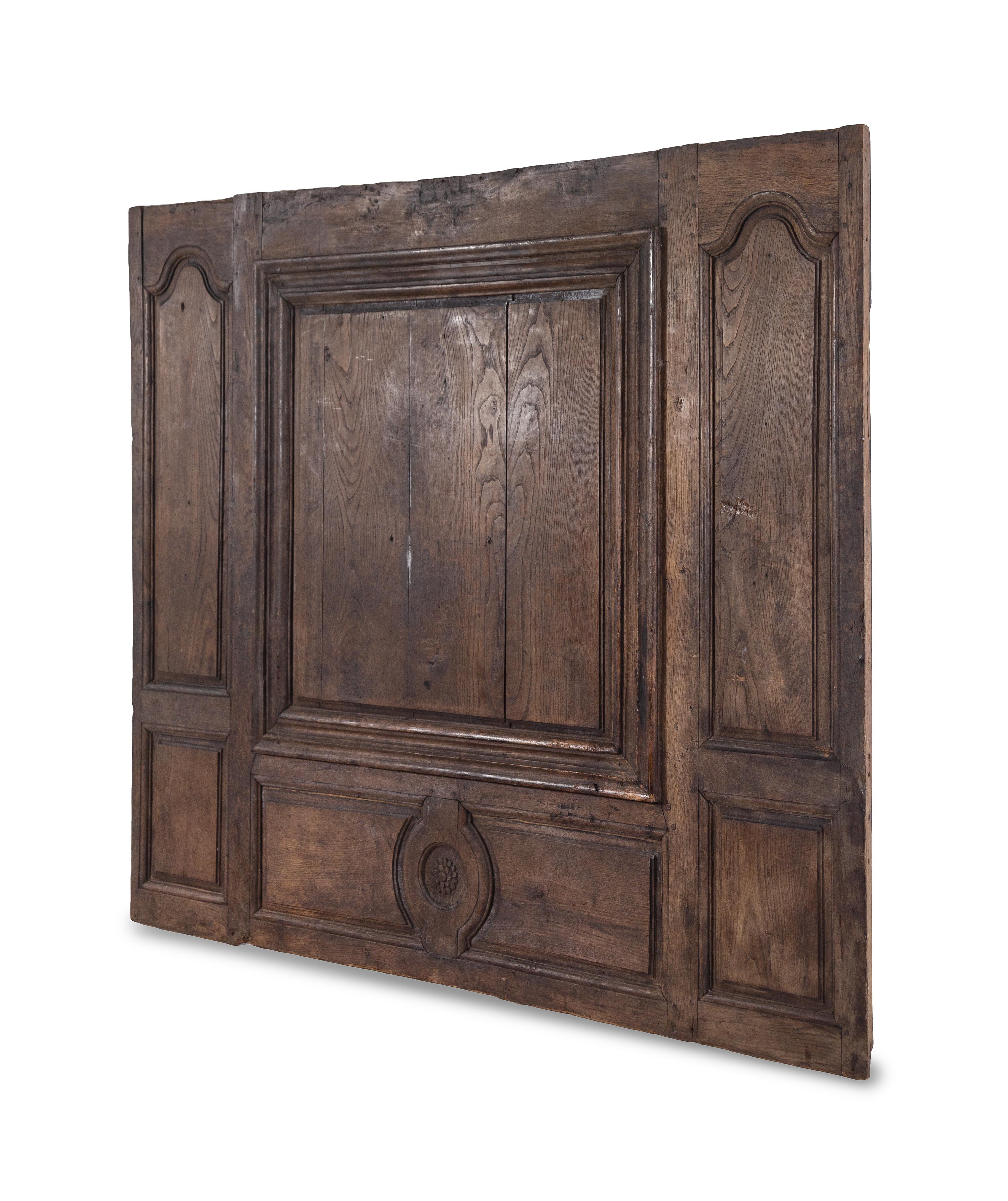 A Continental Oak Boiserie Panel