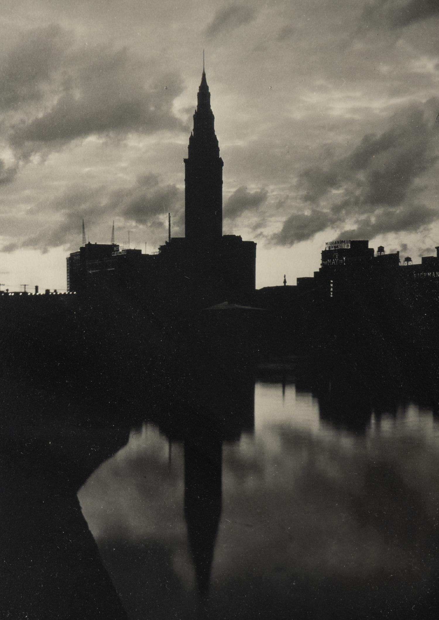 Margaret Bourke-White (1904-1971) Terminal Tower and High Level Bridge, Cleveland, 1929