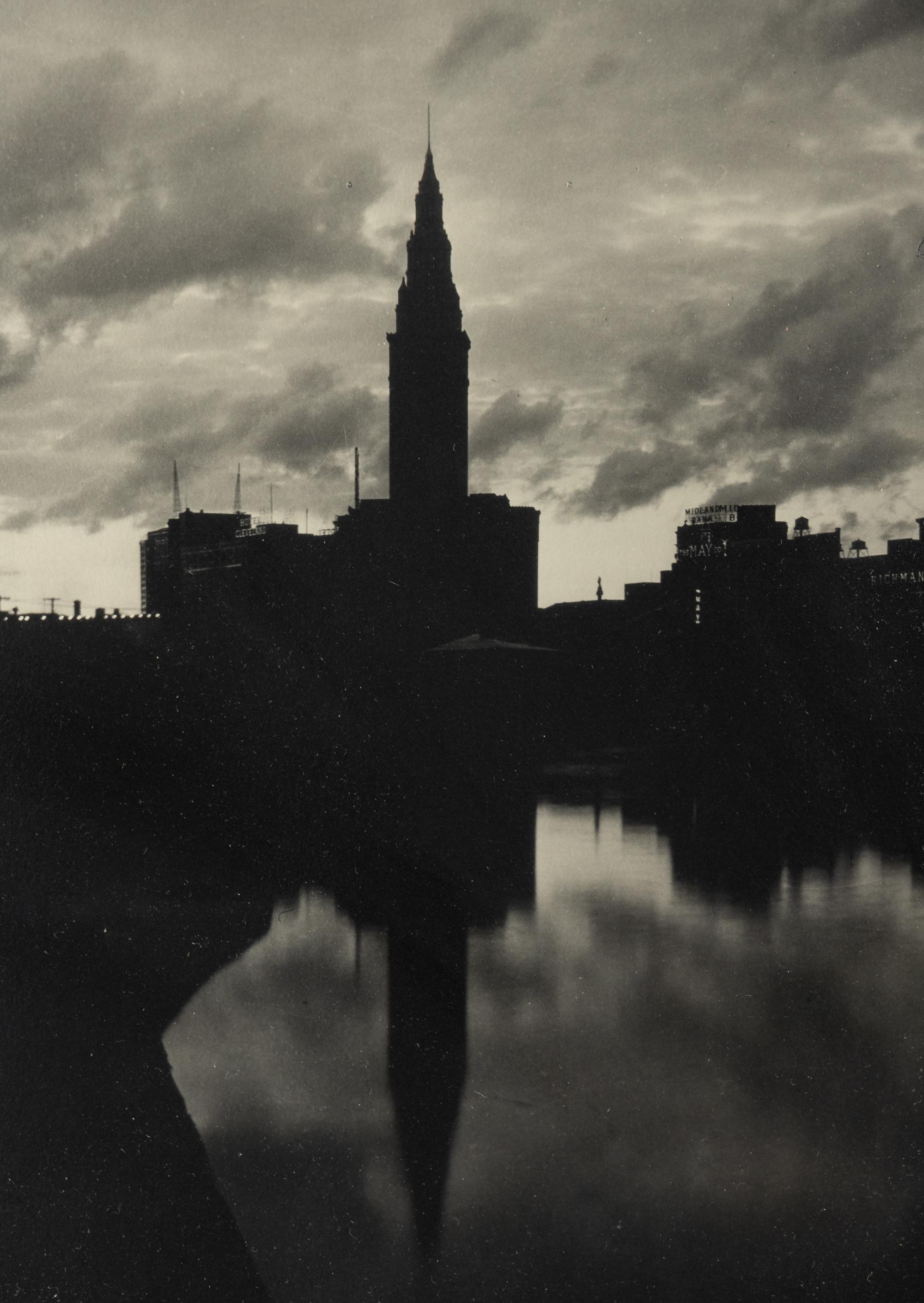 Margaret Bourke-White (1904-1971) Terminal Tower and High Level Bridge, Cleveland, 1929