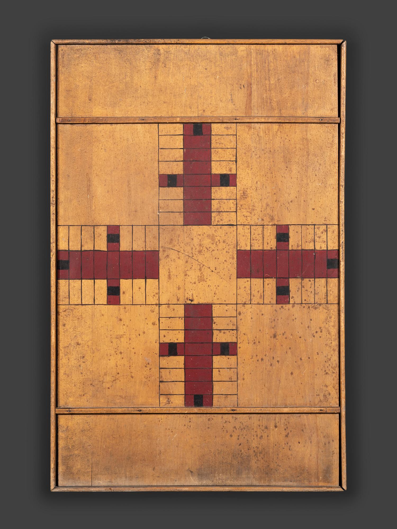 Three Paint Decorated Game Boards
