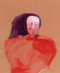 Two Works: Figure in Red and Figure in Purple