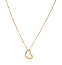 TIFFANY & CO., ELSA PERETTI, YELLOW GOLD 'OPEN HEART' PENDANT/NECKLACE