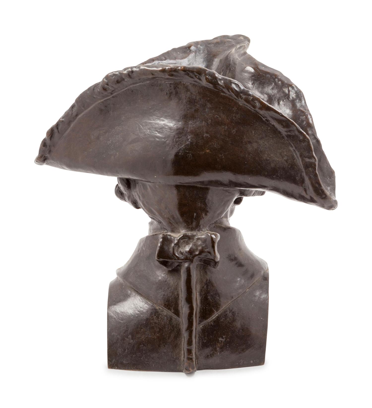A Continental Bronze Bust