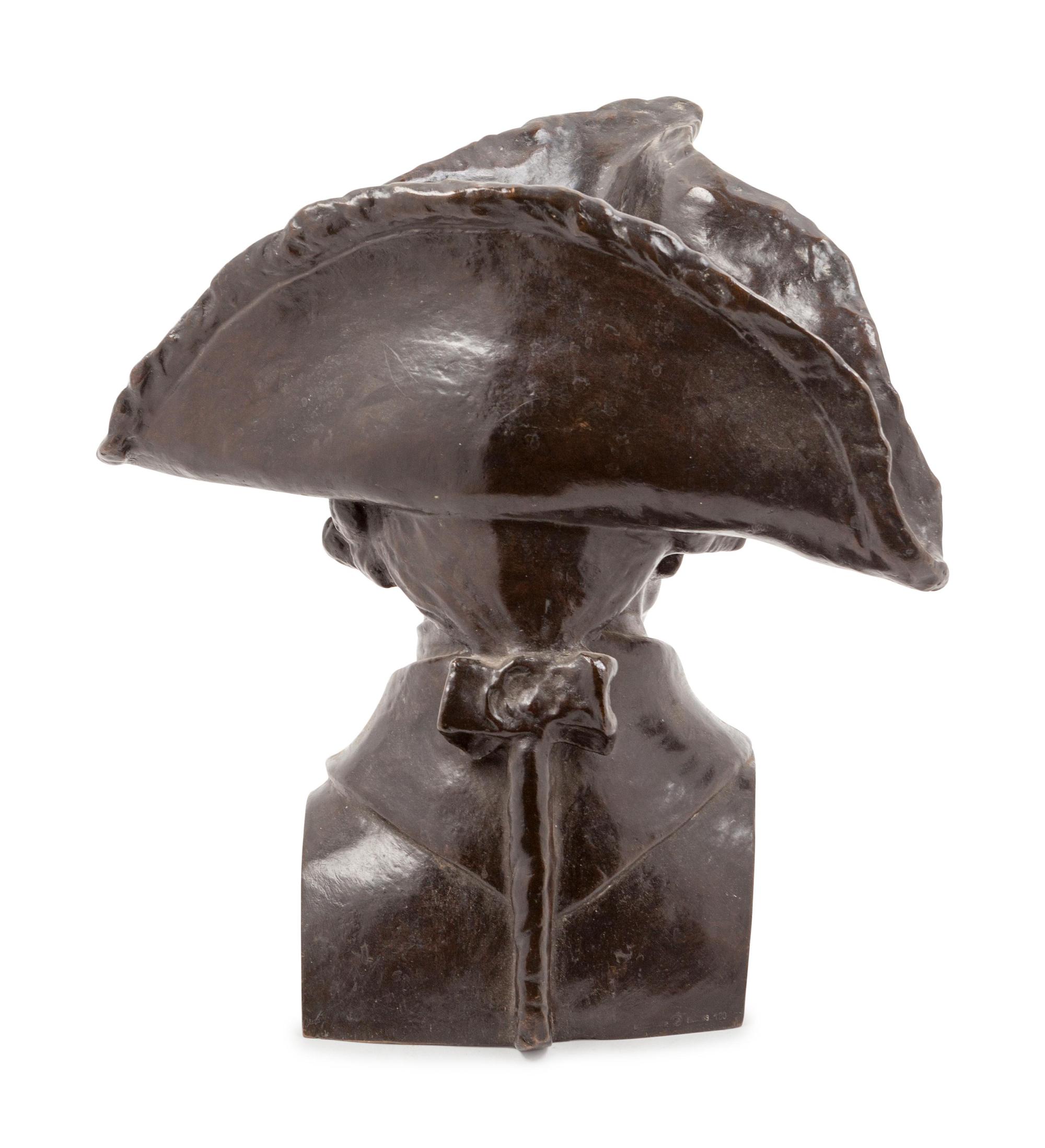 A Continental Bronze Bust