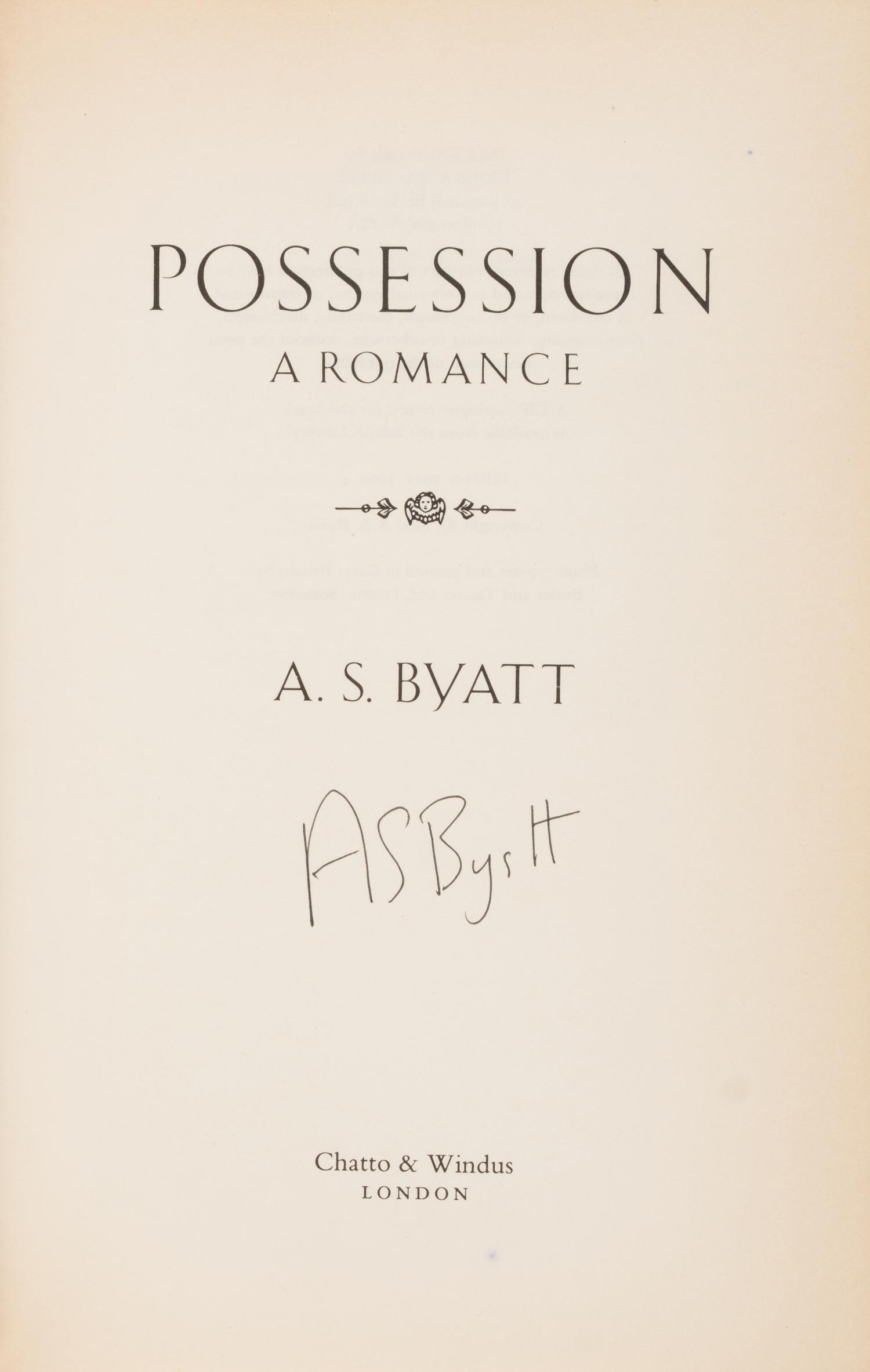 [Literature] Byatt, A.S. Possession