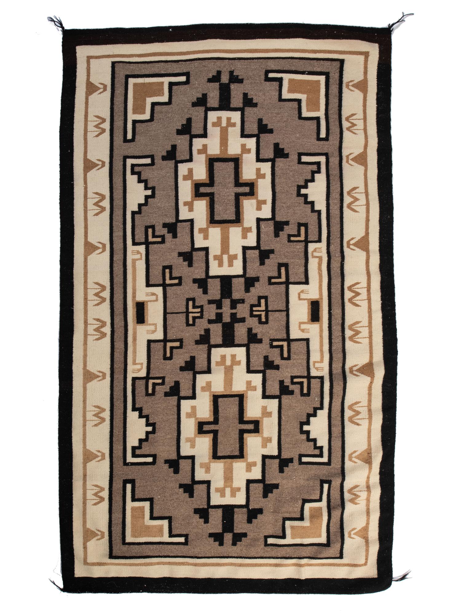 Navajo Two Grey Hills Weaving / Rug